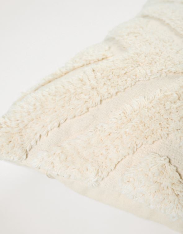 Dekoratiivpadja kate loodusvalge - 6