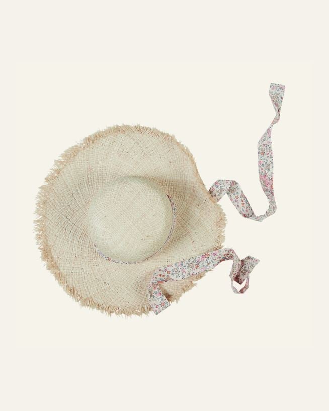 Õlgkübar naturaalne toon - 57x57 cm naturaalne toon - 1