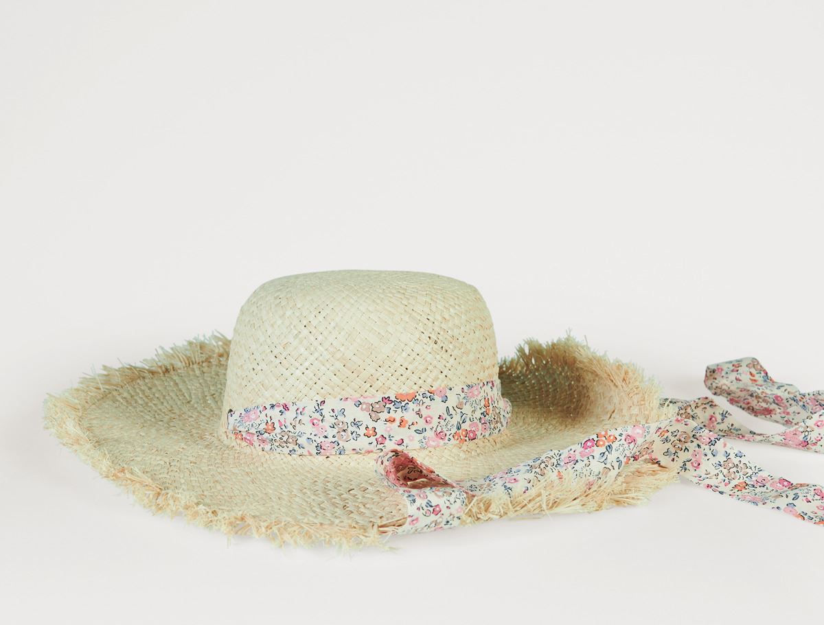 Õlgkübar naturaalne toon - 3