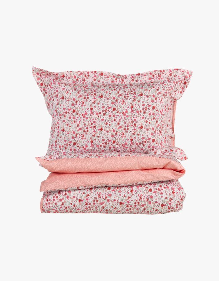 Voodipesukomplekt perkalpuuvillast korall - 150x210 cm korall - 1