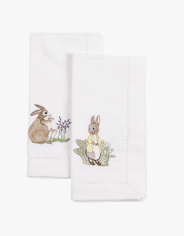 Kangast salvrätik 2tk valge - 45x45 cm valge - 1