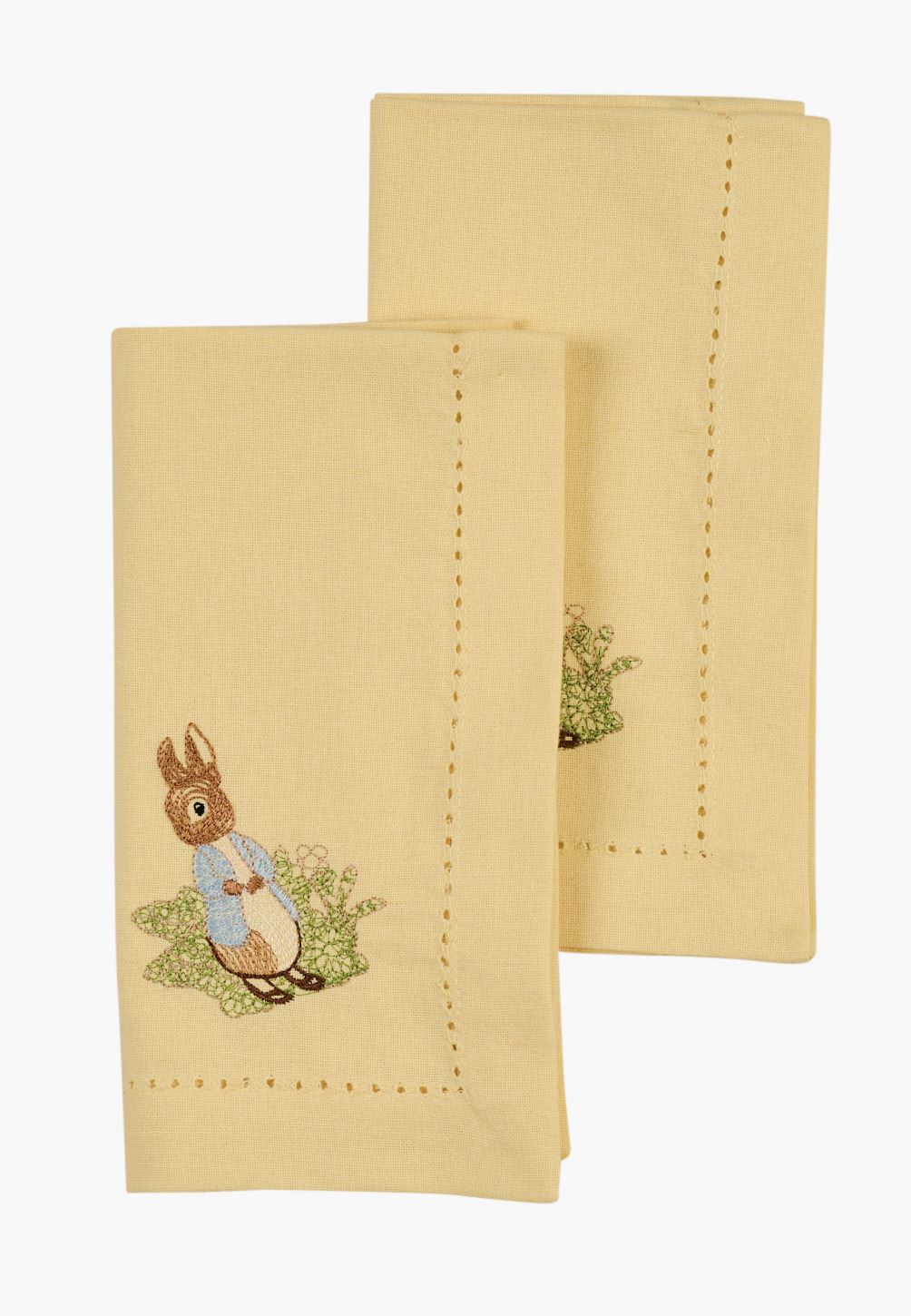 Kangast salvrätik 2tk           kollane - 45x45 cm kollane - 1