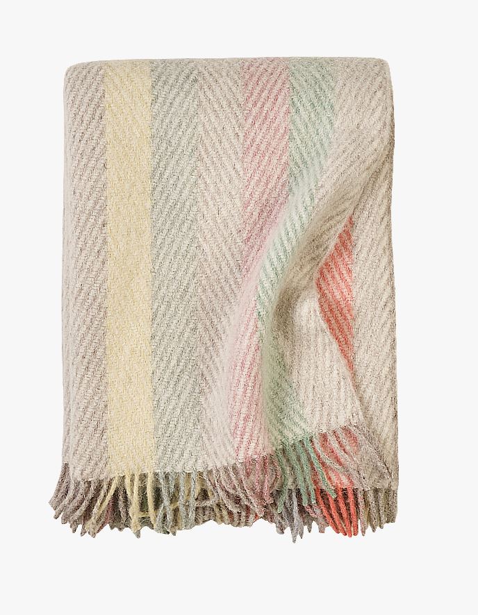 Villapleed mitmevärviline/oranz - 130x170 cm mitmevärviline/oranz - 1