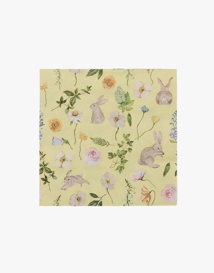 Pabersalvrätikud mitmevärviline/kollane - 33x33 cm mitmevärviline/kollane - 1