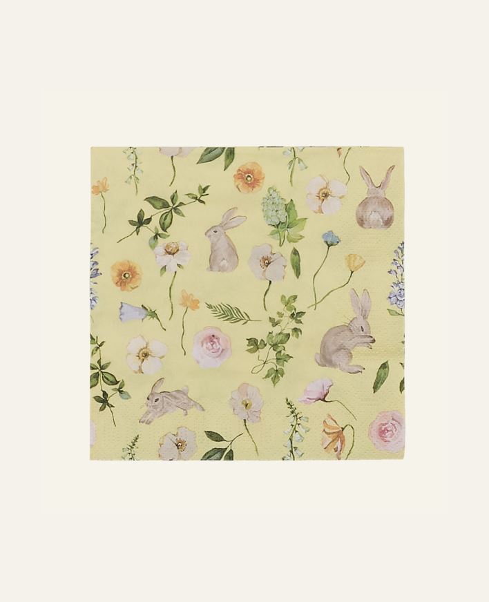 Pabersalvrätikud mitmevärviline/kollane - 33x33 cm mitmevärviline/kollane - 1