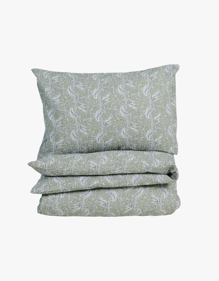 Voodipesukomplekt krepp-puuvillane mitmevärviline/sinine - 150x210 cm mitmevärviline/sinine - 1