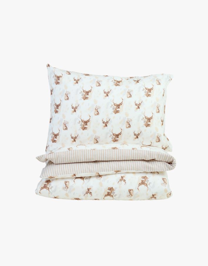 Flanell voodipesukomplekt pruun - 150x210+50x60 cm pruun - 1