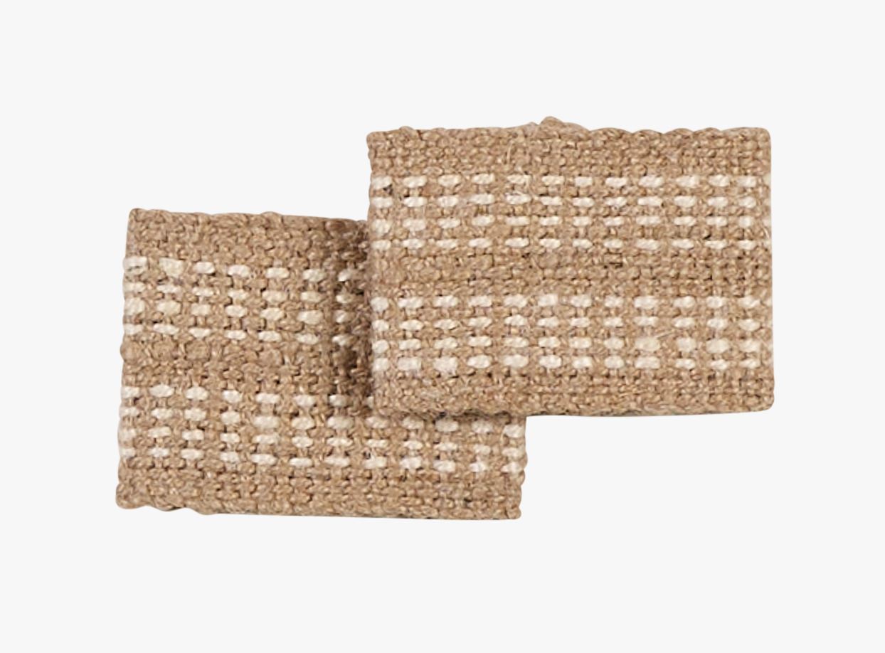 Salvrätikurõngad 2tk naturaalne toon - 8x5,5cm naturaalne toon - 1