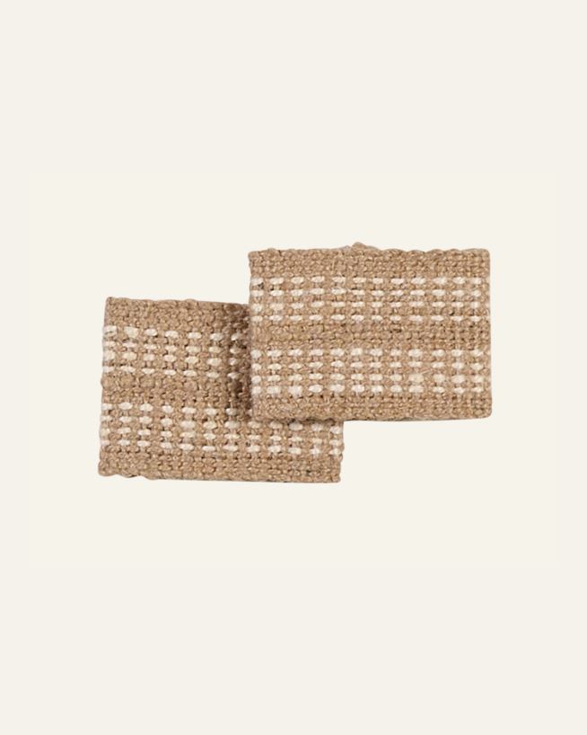 Salvrätikurõngad 2tk naturaalne toon - 8x5,5cm naturaalne toon - 1