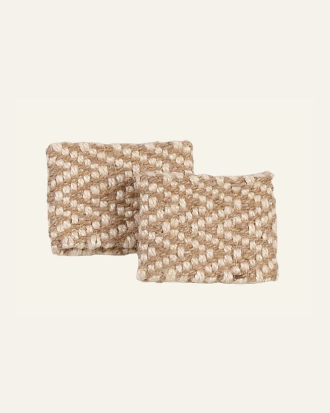 Salvrätikurõngad 2tk naturaalne toon - 8x5,5cm naturaalne toon - 1