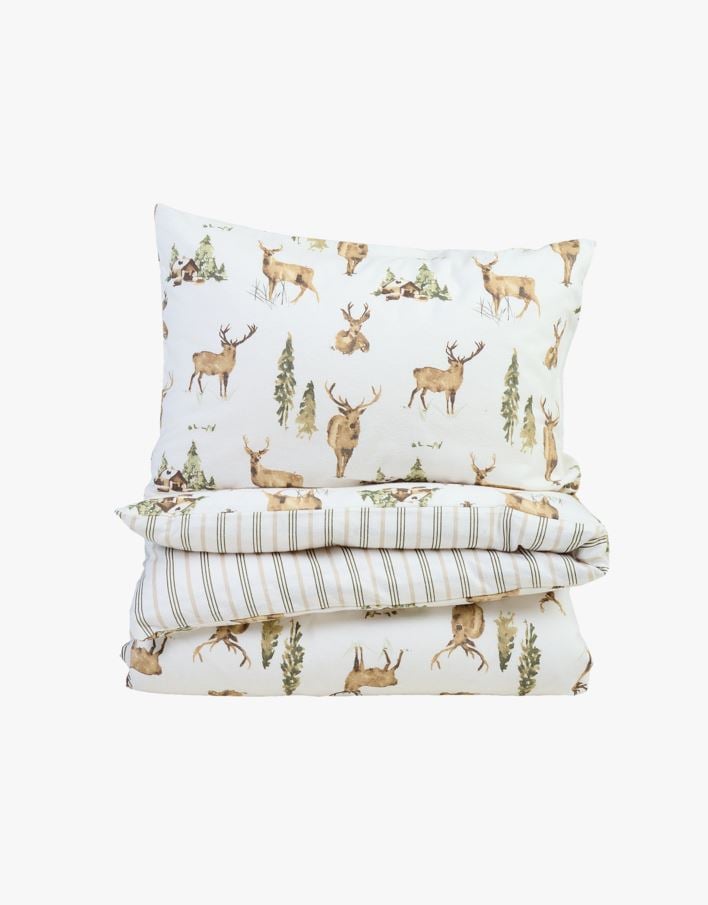 Flanell voodipesukomplekt sand - 150x210+50x60 cm sand - 1