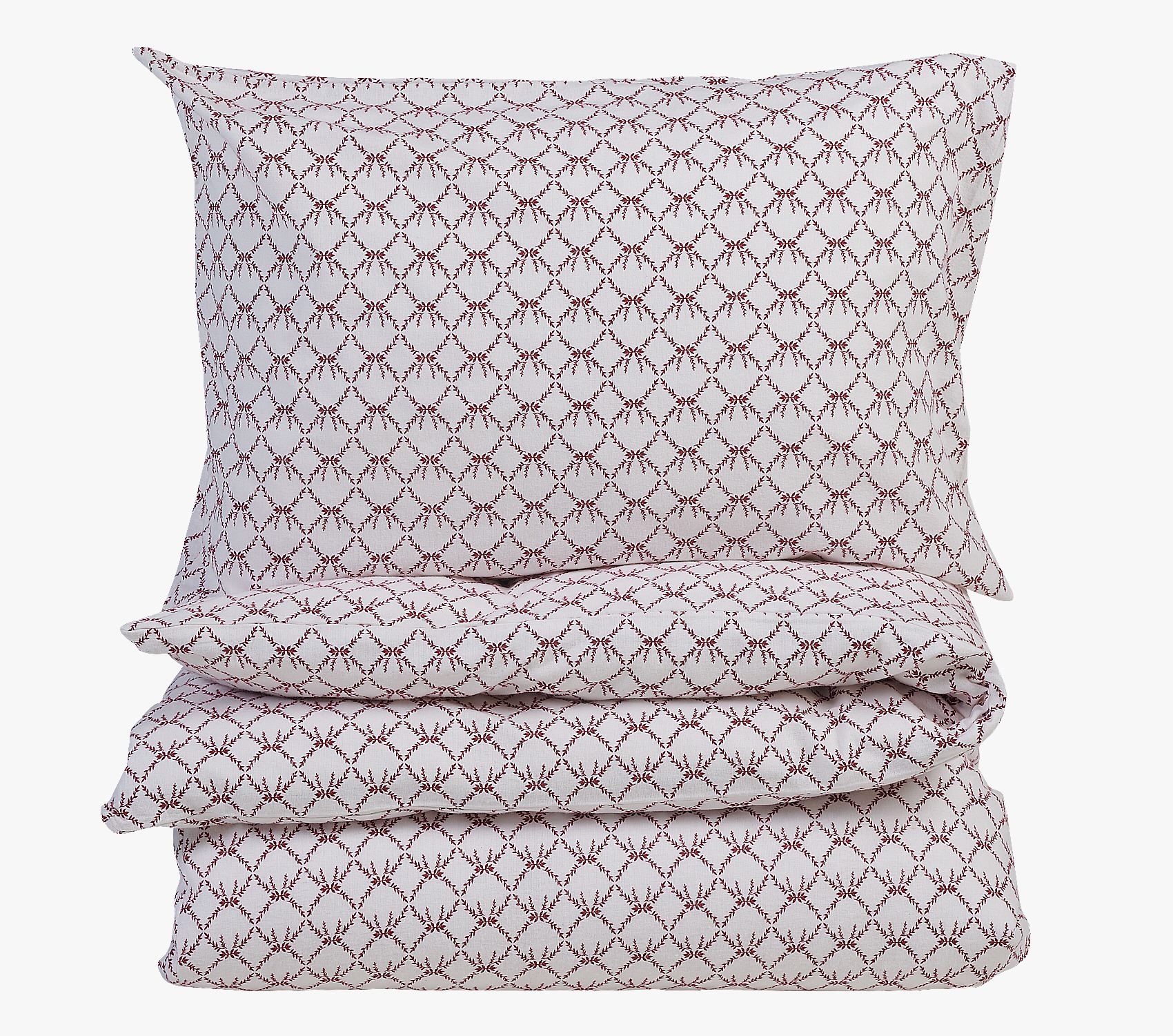 Flanell voodipesukomplekt punane - 150x210+50x60 cm punane - 1