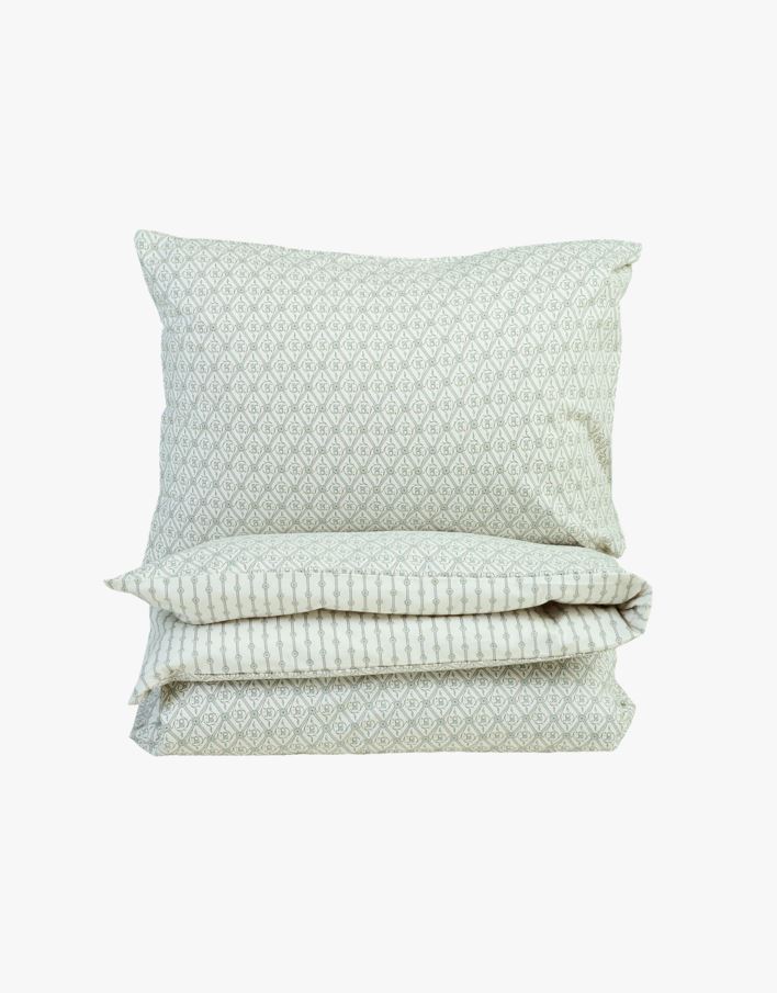 Flanell voodipesukomplekt mitmevärviline/roheline - 150x210+50x60 cm mitmevärviline/roheline - 1