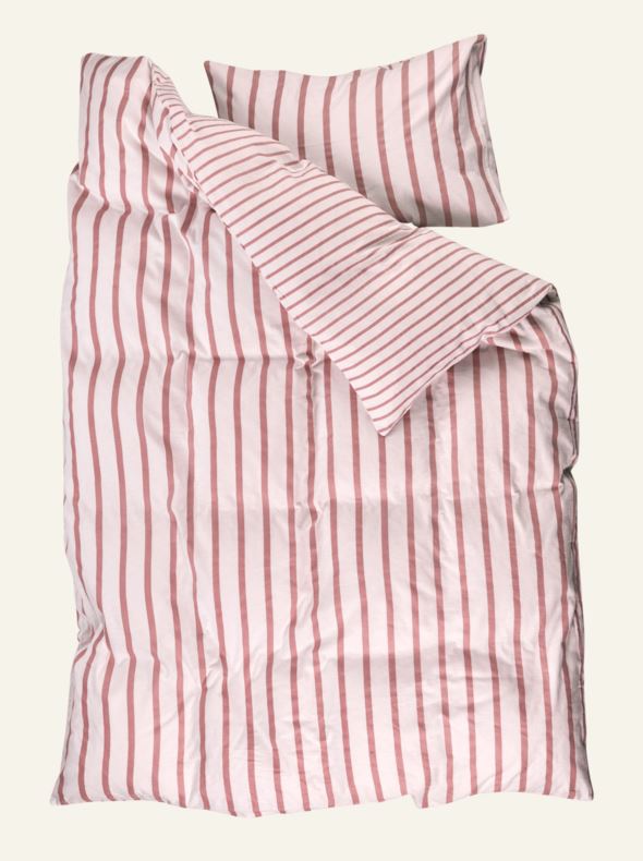 Flanell voodipesukomplekt vanaroosa - 3