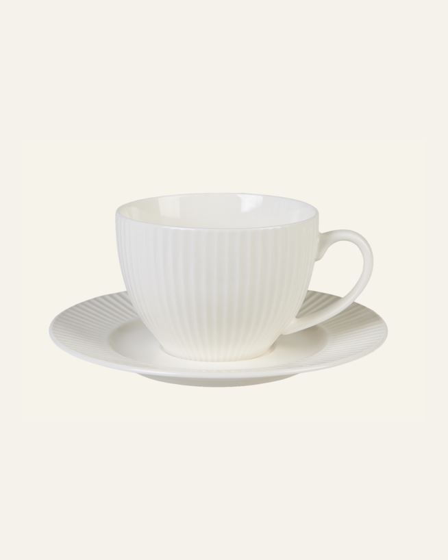 Tass alustaldrikuga valge - 250 ml valge - 1