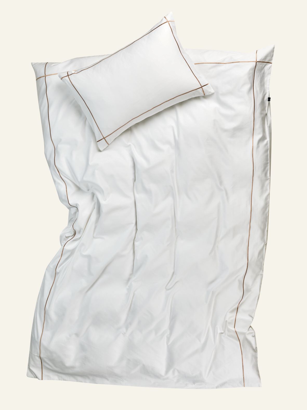 Voodipesukomplekt satiinpuuvillane sand - 8