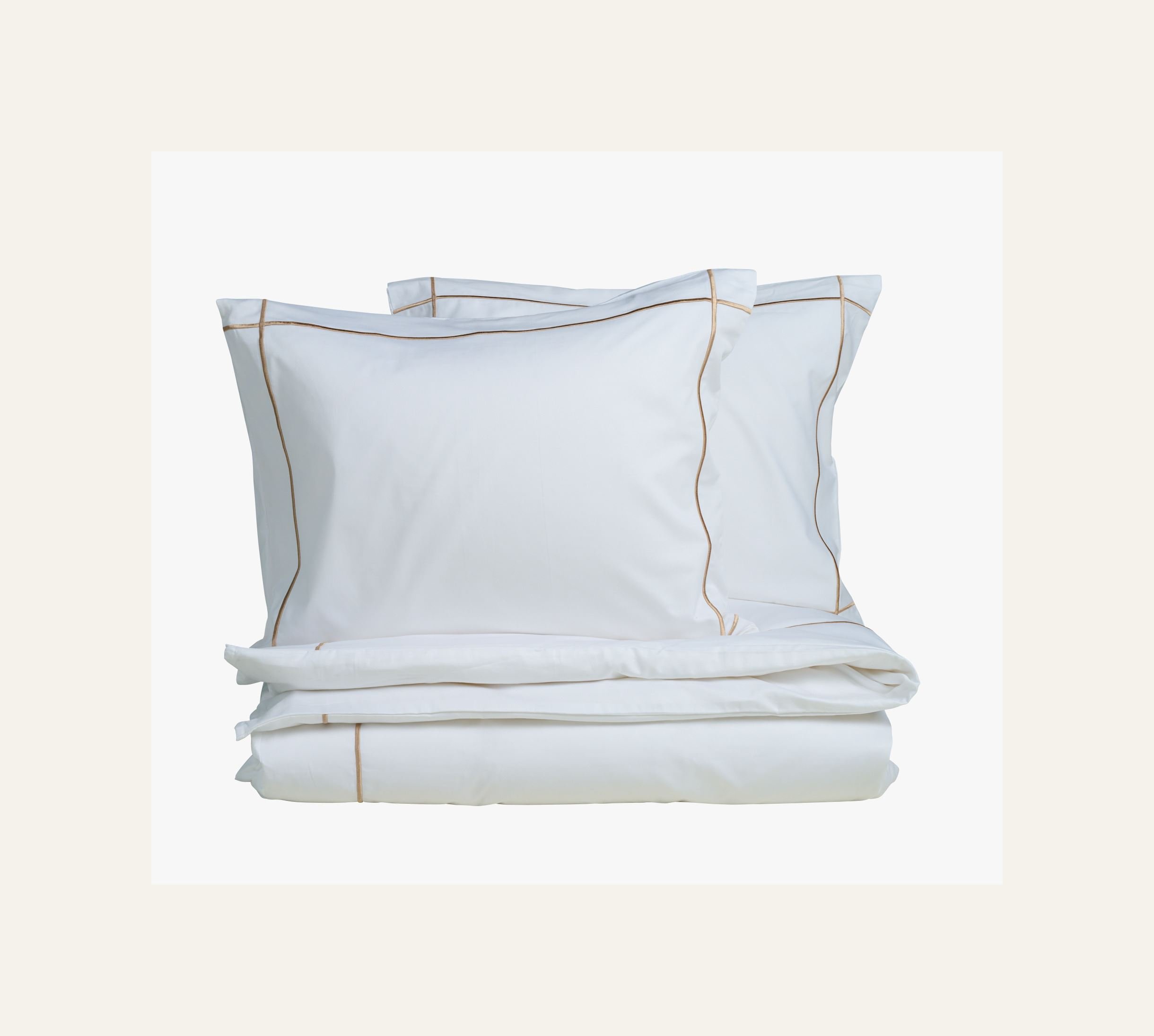 Voodipesukomplekt satiinpuuvillane sand - 2