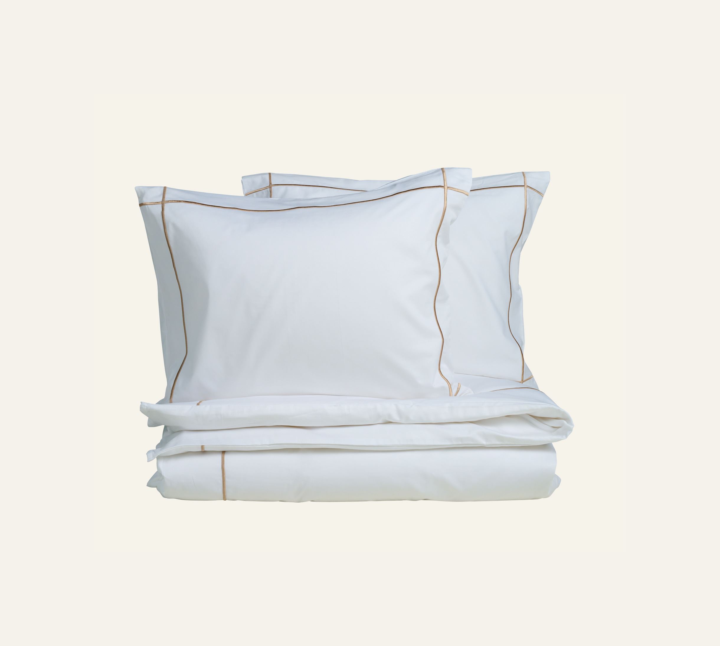 Voodipesukomplekt satiinpuuvillane sand - 2