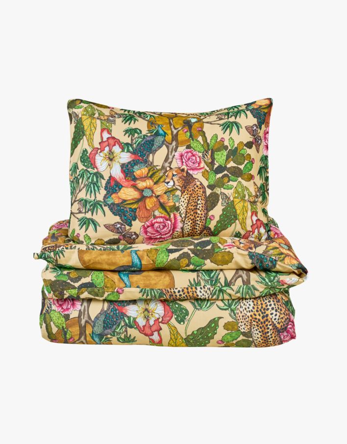 Voodipesukomplekt satiinpuuvillane karri - 150x210 cm karri - 1