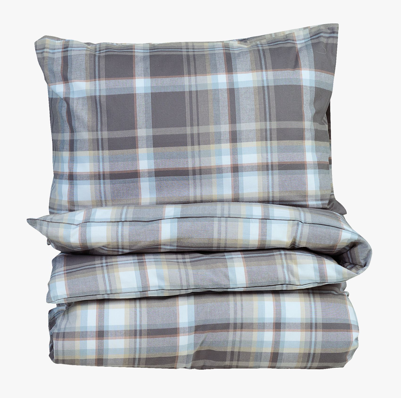 Voodipesukomplekt lõimvärvitud flanell mitmevärviline - 150x210+50x60 cm mitmevärviline - 1