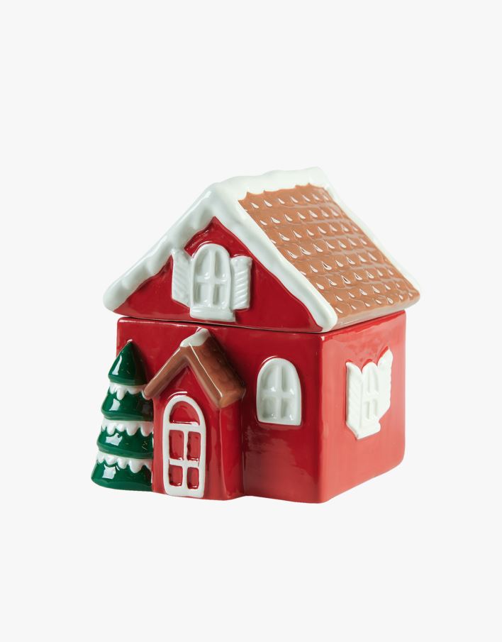 Kaanega purk punane - 10x10,5x12,5 cm punane - 1