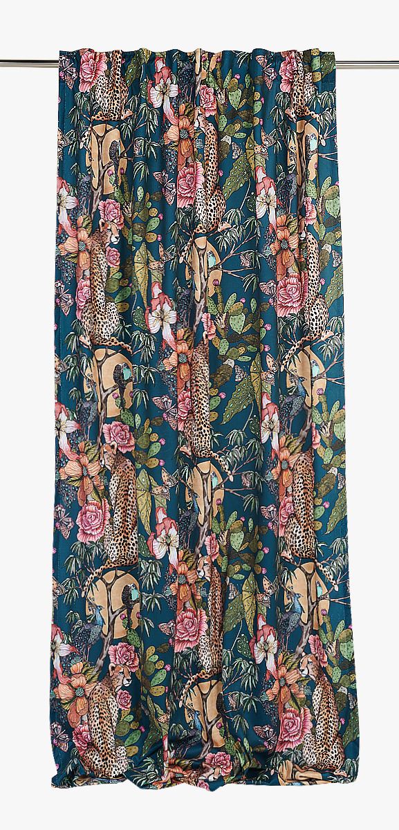 Kardin petroolsinine - 140x240 cm petroolsinine - 1