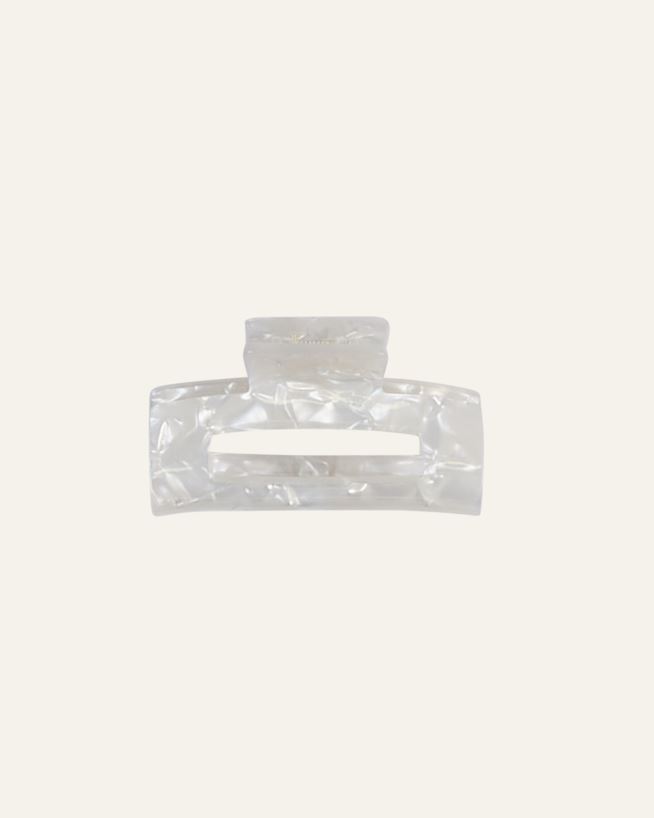Juukseklamber loodusvalge - 3,6x7,5x3,9 cm loodusvalge - 1