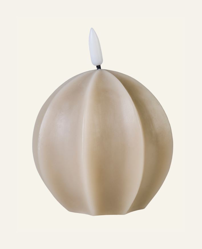 Led-küünal beež - 9,5x9,5x12,5 cm beež - 1