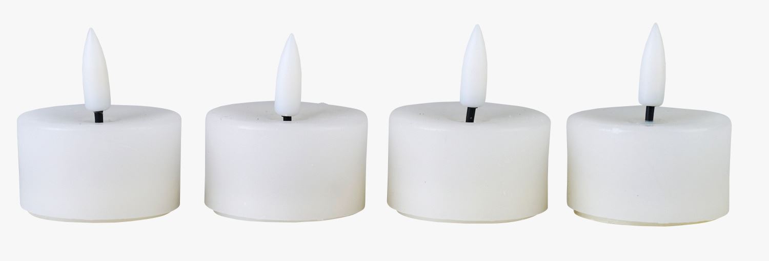 Led-teeküünlad valge - 4,5x4,5x5,5 cm valge - 1