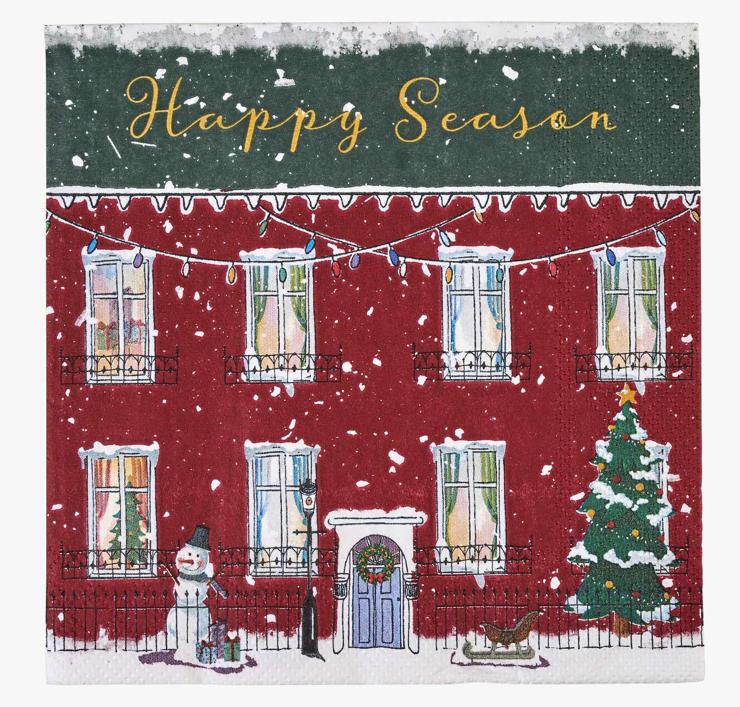 Pabersalvrätikud mitmevärviline/punane - 33x33 cm mitmevärviline/punane - 1