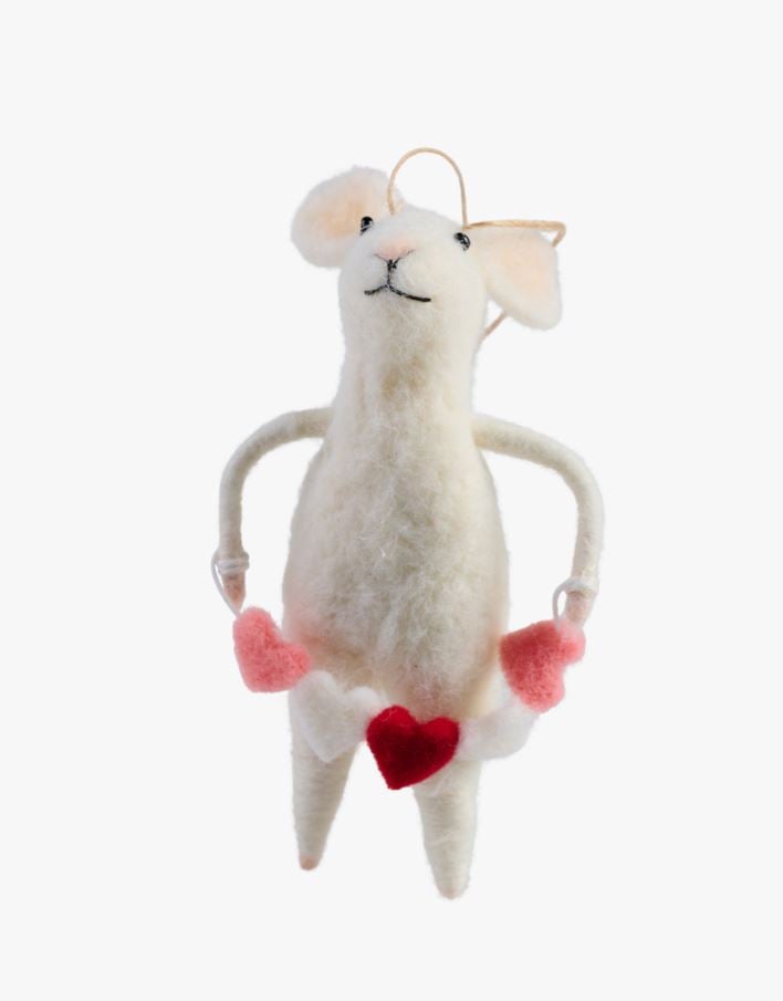 Jõuluhiir mitmevärviline/punane - 7,5x6x12 cm mitmevärviline/punane - 1