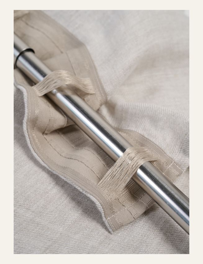 Linane kardin naturaalne toon - 3