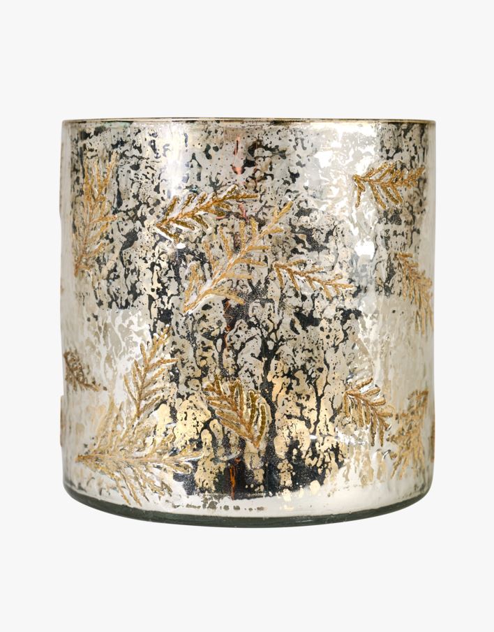 Küünlalatern mitmevärviline/hõbedane - 10x10x10 cm mitmevärviline/hõbedane - 1