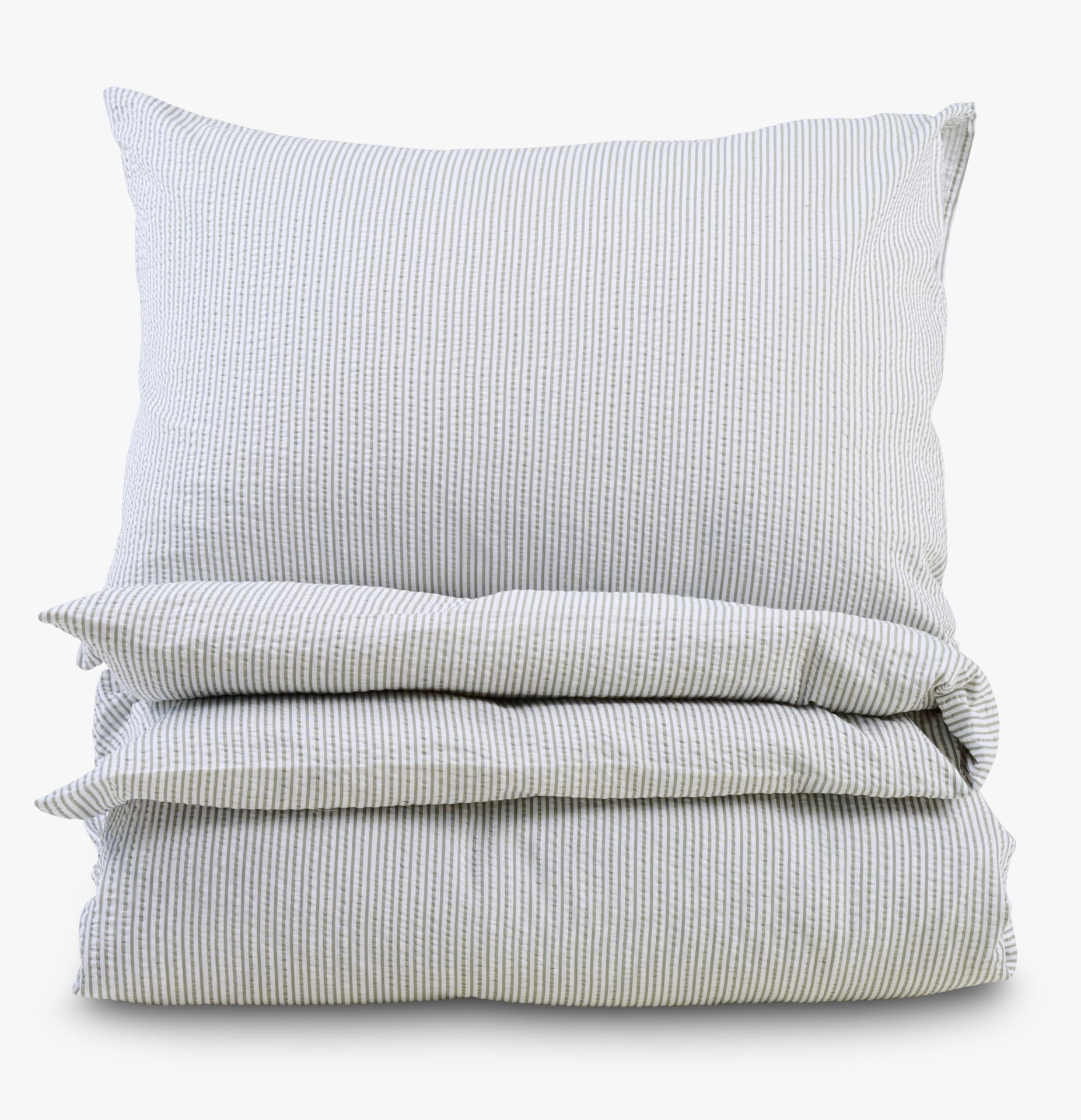 Voodipesukomplekt krepp-puuvillane oliiviroheline - 150x210 cm oliiviroheline - 1