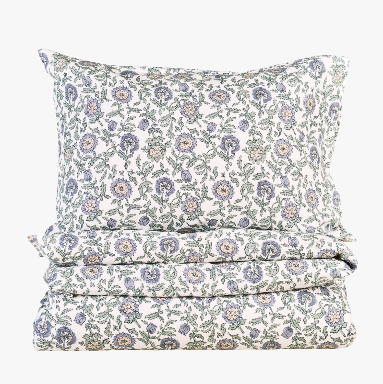 Flanell voodipesukomplekt roheline - 150x210 cm roheline - 1