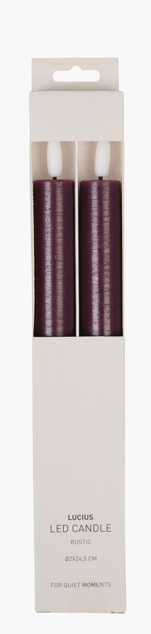 Led- krooniküünal tumepunane - ø2x24,5 cm tumepunane - 1