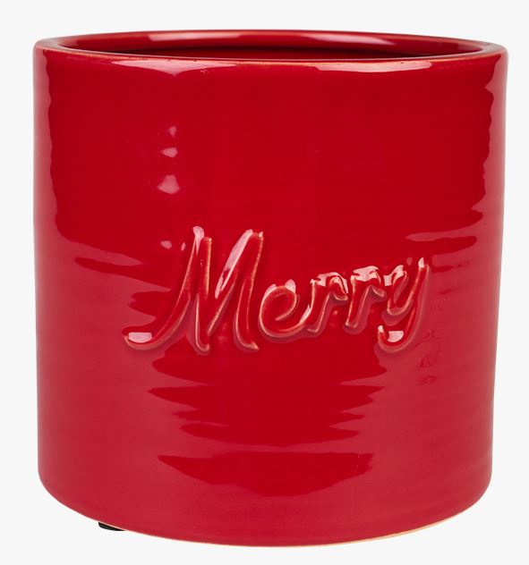 Lillepott punane - 18x18x17 cm punane - 1