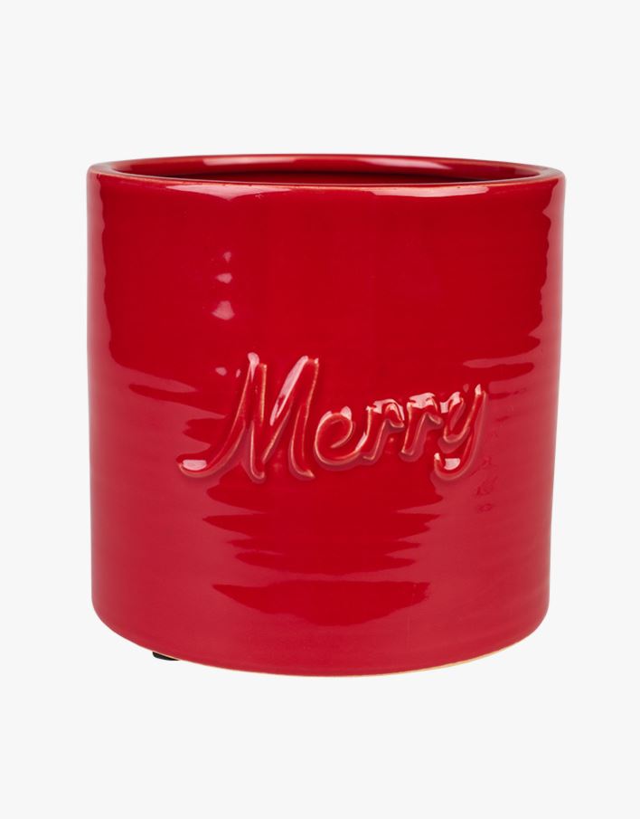 Lillepott punane - 18x18x17 cm punane - 1