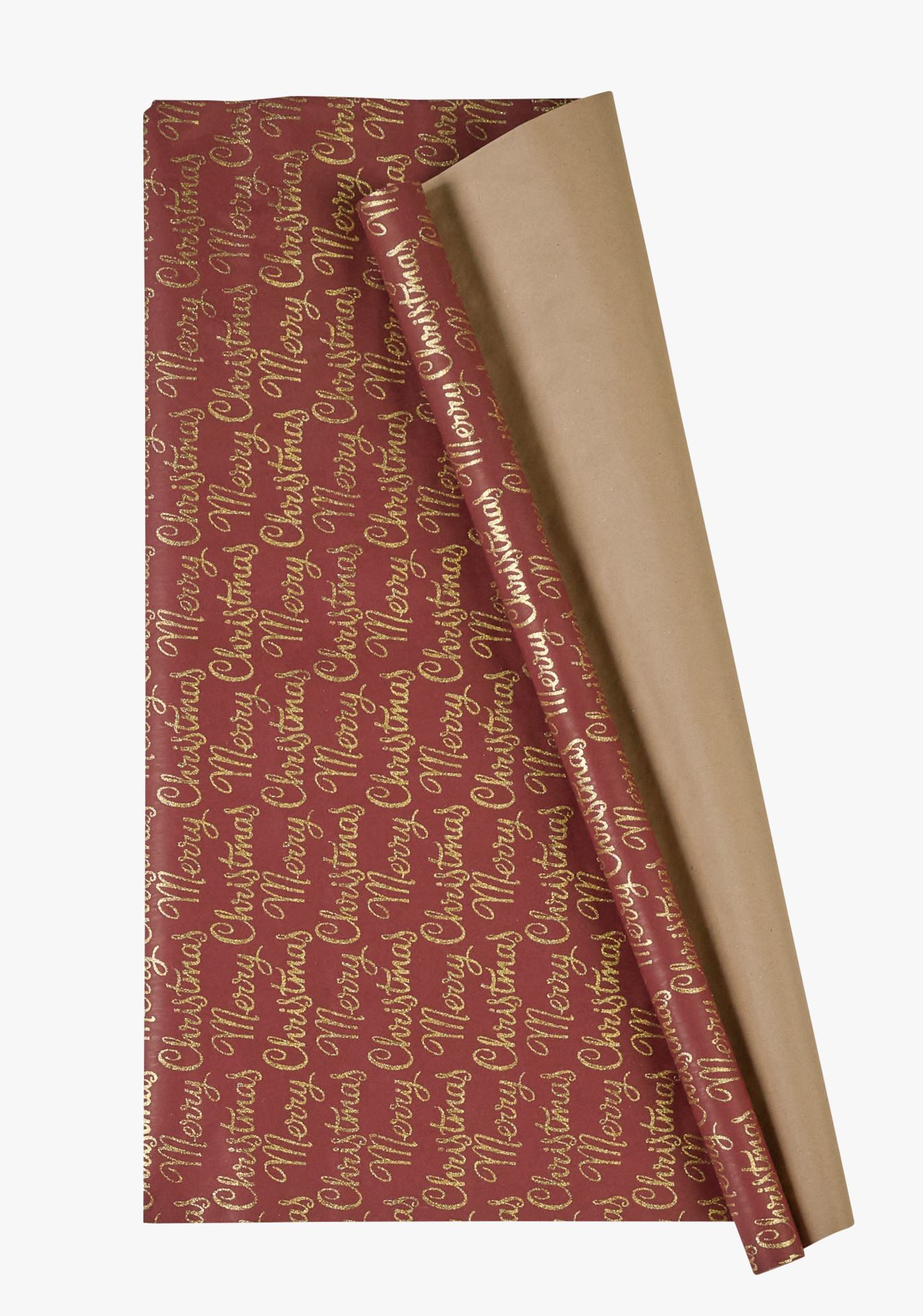 Kinkepaber punane - 70cm x 3m punane - 1