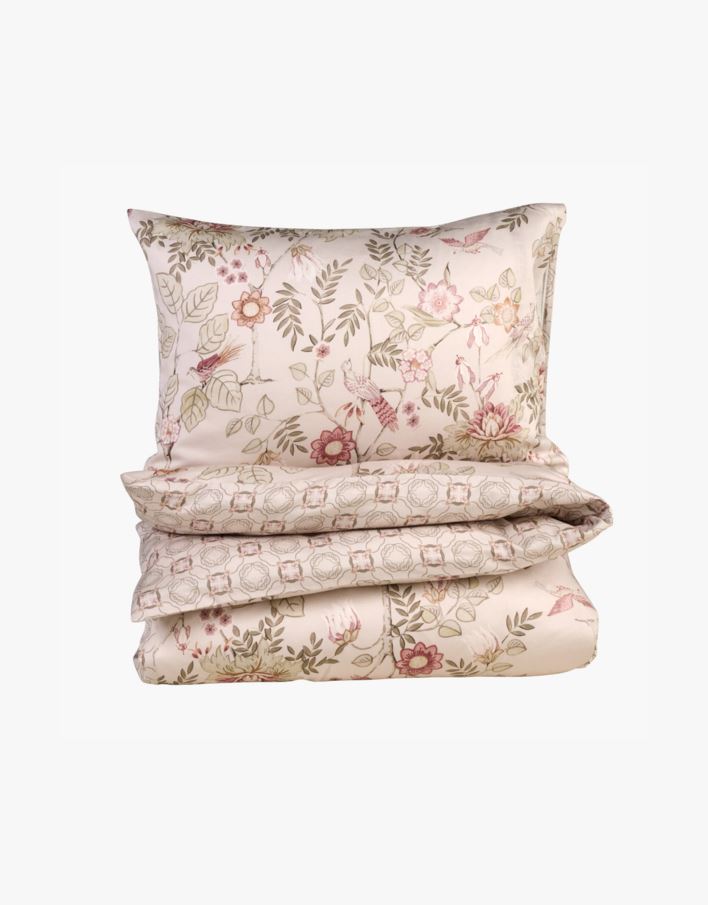 Voodipesukomplekt mitmevärviline/roheline - 150x210 cm mitmevärviline/roheline - 1