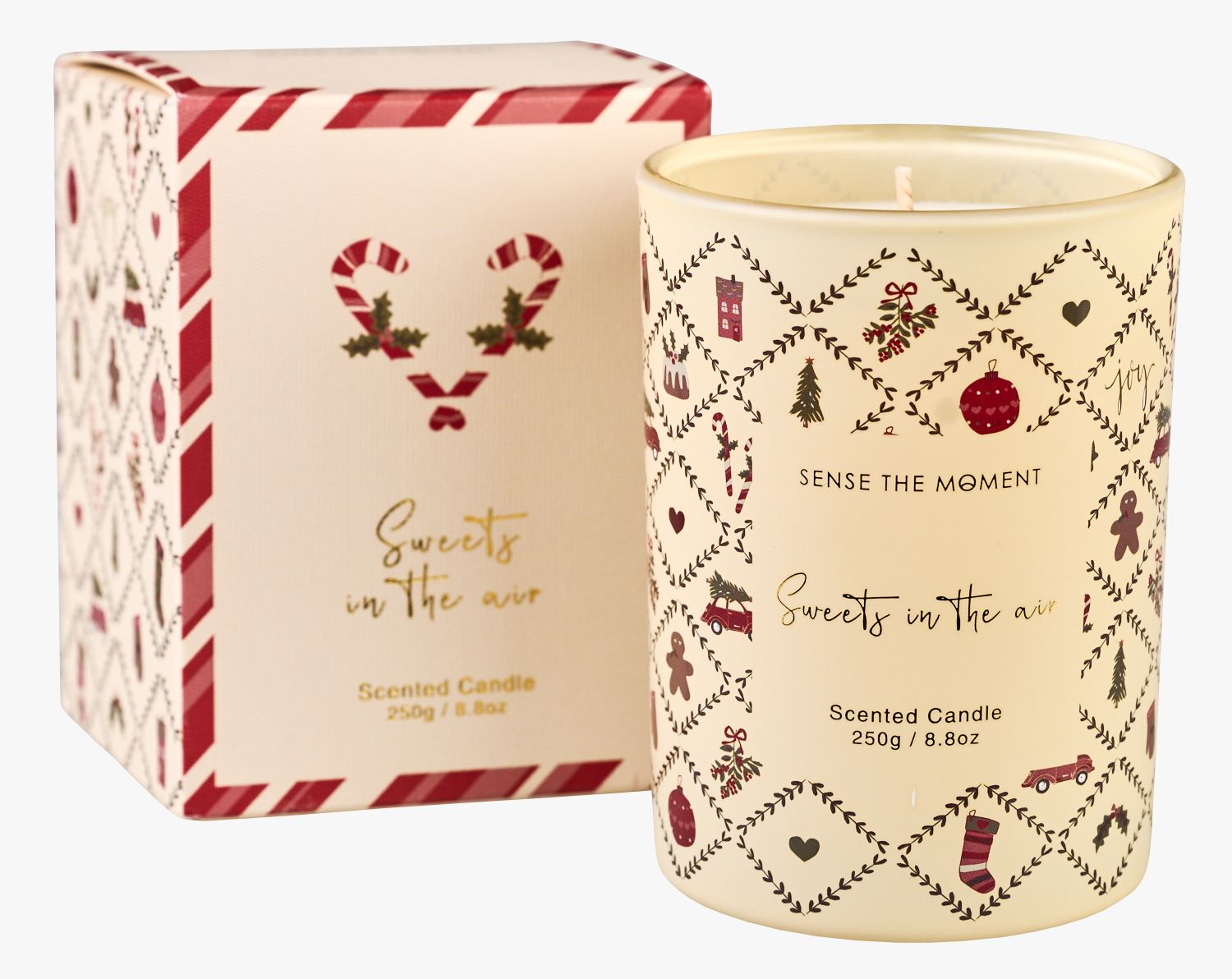 Lõhnaküünal mitmevärviline/punane - 250 g mitmevärviline/punane - 1