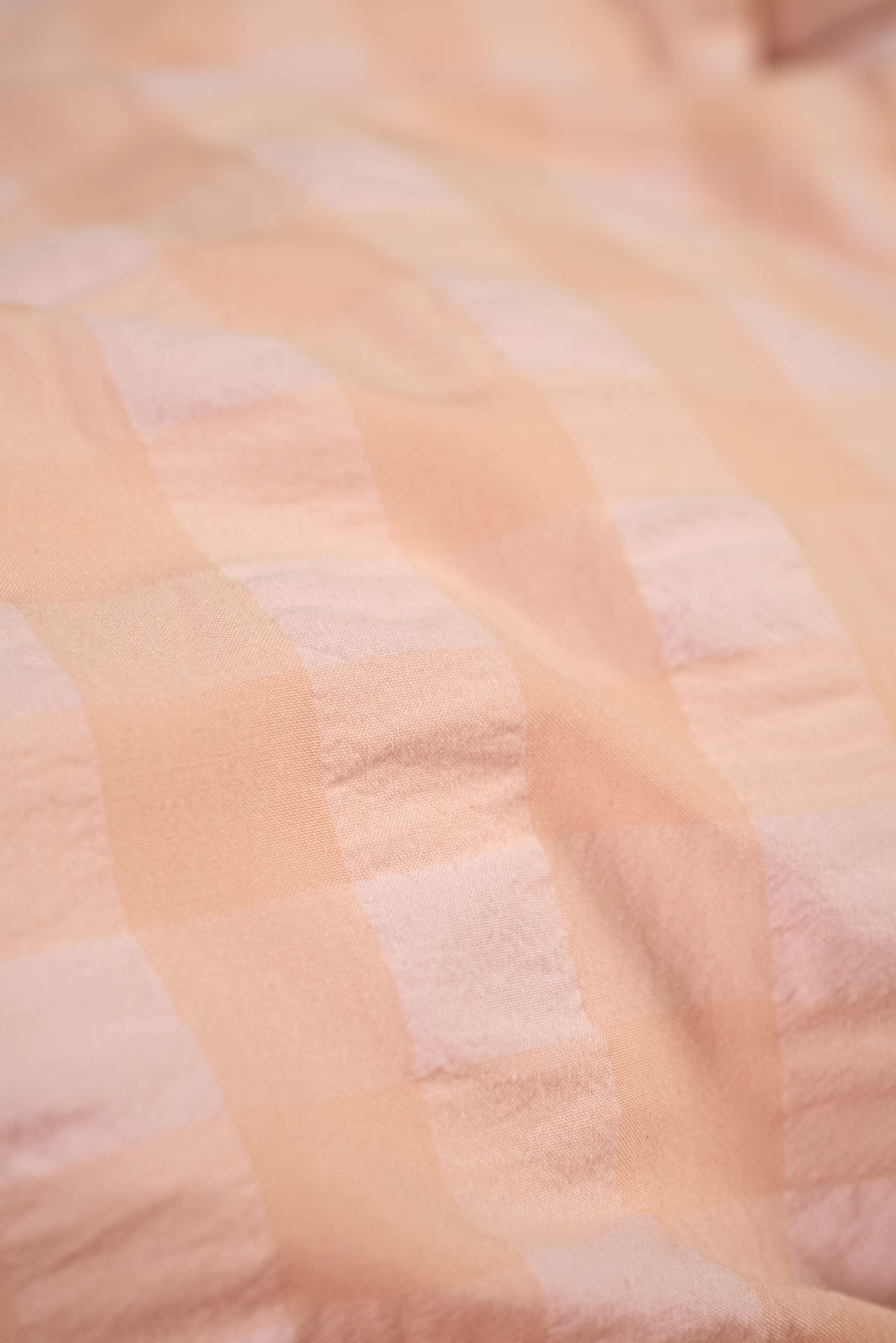 Voodipesukomplekt lõimvärvitud krepp-puuvill korall - 5