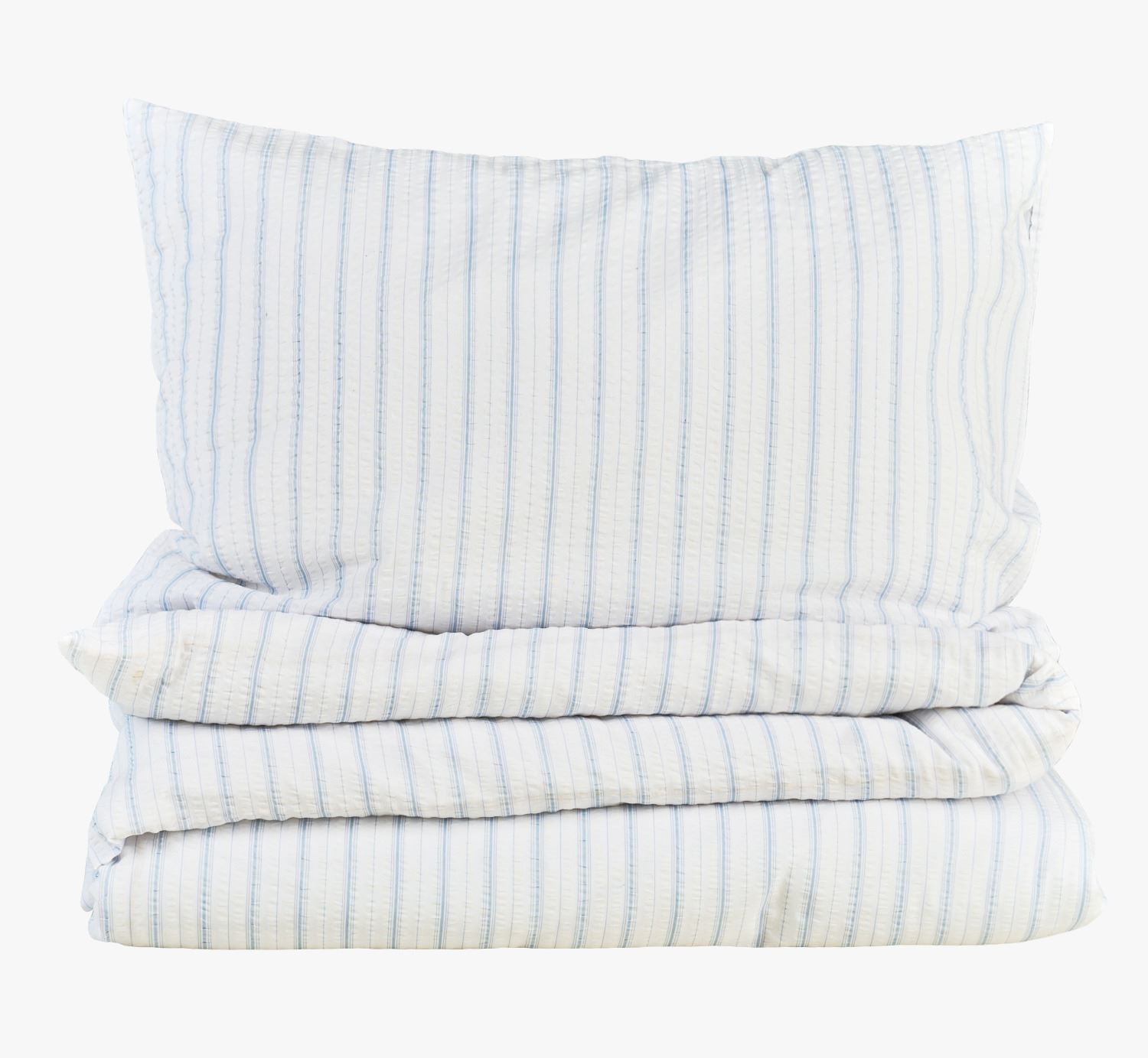 Voodipesukomplekt krepp-puuvillane hele sinine - 150x210 cm hele sinine - 1