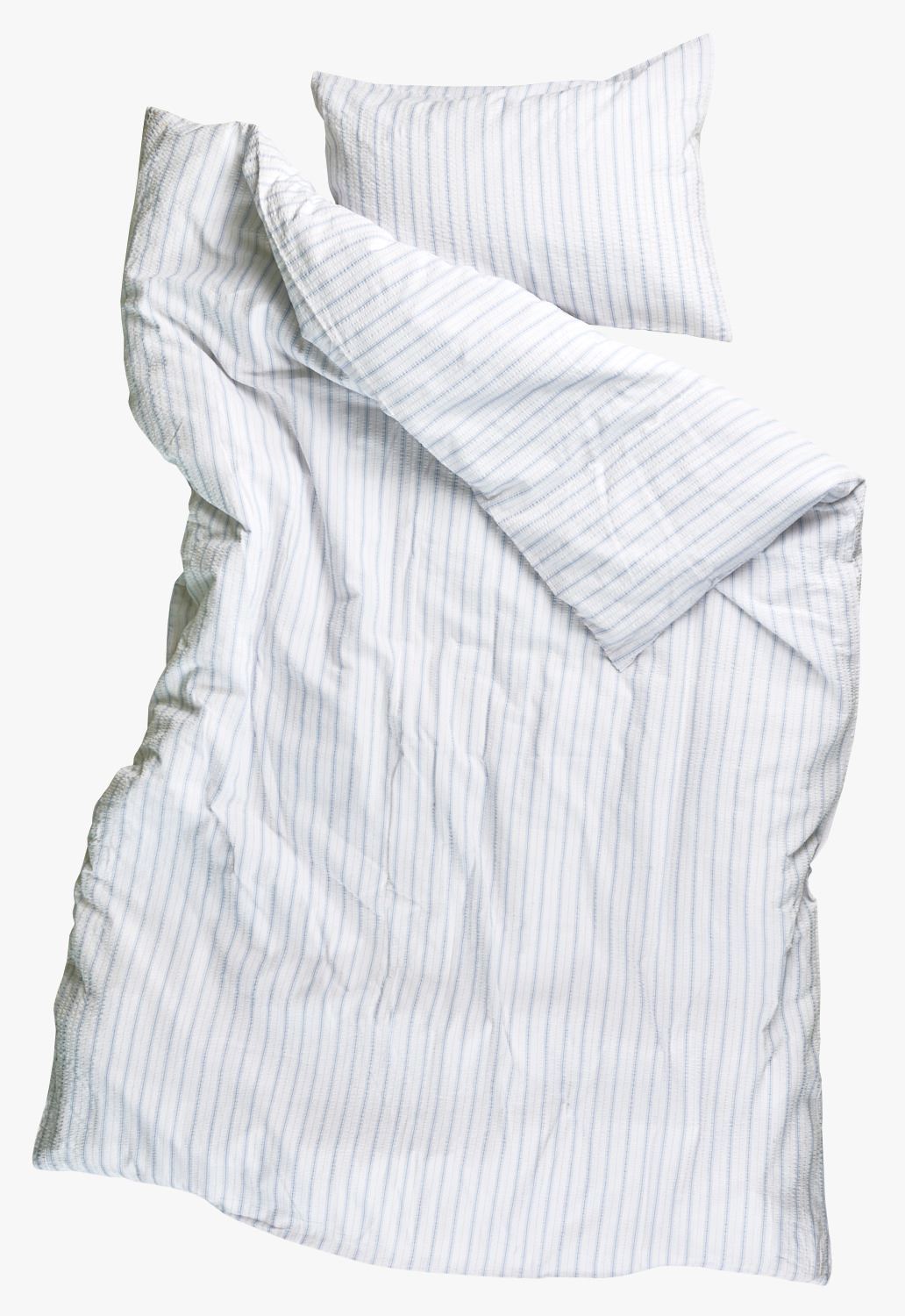 Voodipesukomplekt krepp-puuvillane hele sinine - 2