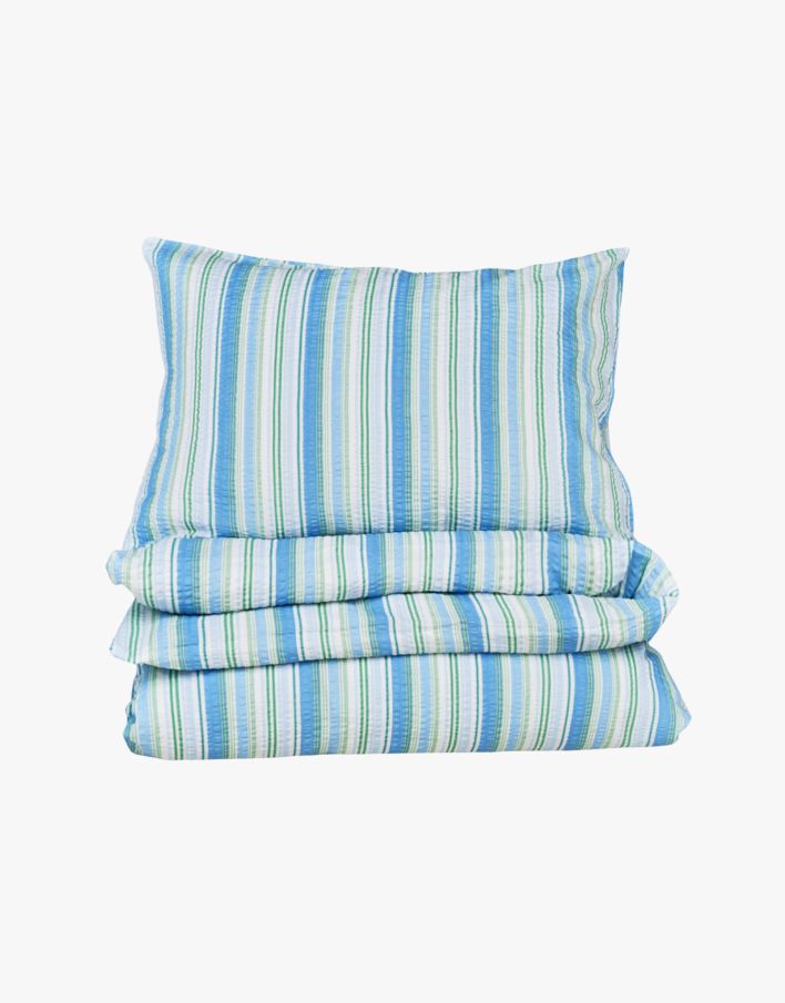 Voodipesukomplekt krepp-puuvillane mitmevärviline/sinine - 230x220+50x60 cm mitmevärviline/sinine - 1