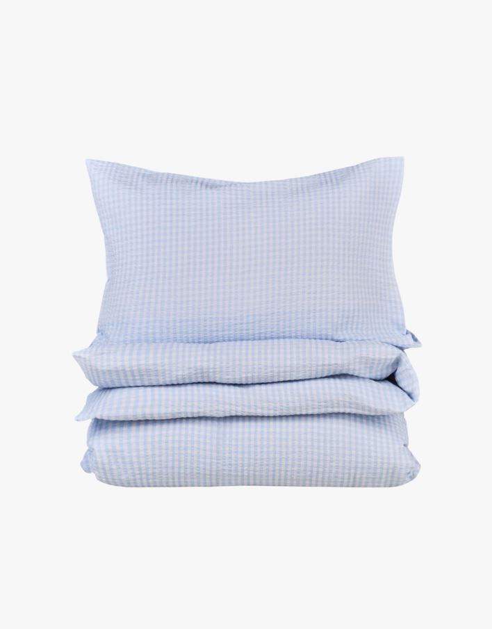 Voodipesukomplekt krepp-puuvillane hele sinine - 150x210 cm hele sinine - 1