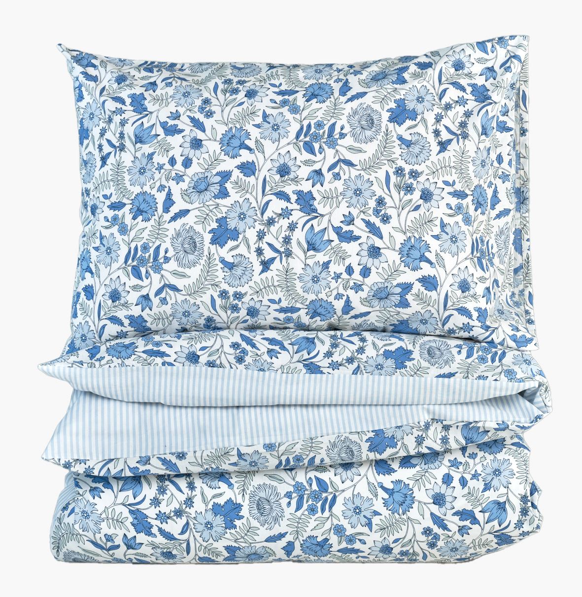 Voodipesukomplekt puuvillane sinine - 230x220 cm sinine - 1