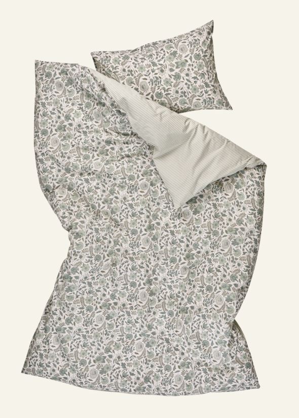 Voodipesukomplekt puuvillane roheline - 4