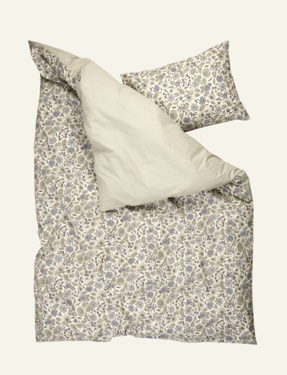 Voodipesukomplekt puuvillane oliiviroheline - 2