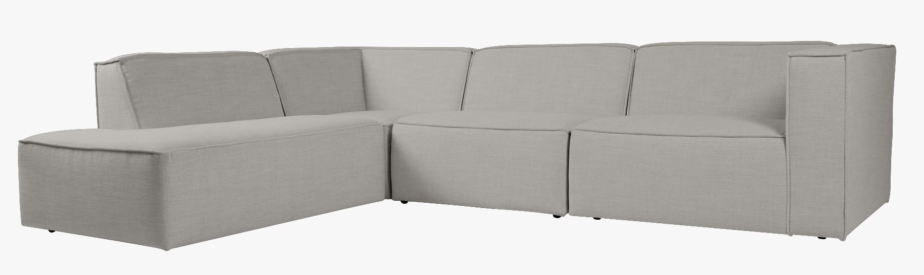 4-kohaline nurgadiivan avatud vasakule hall - 293x227x73 cm hall - 1